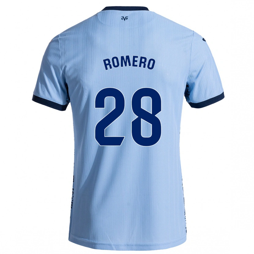 Danxen Niño Camiseta María Romero #28 Azul Cielo 2ª Equipación 2024/25 La Camisa