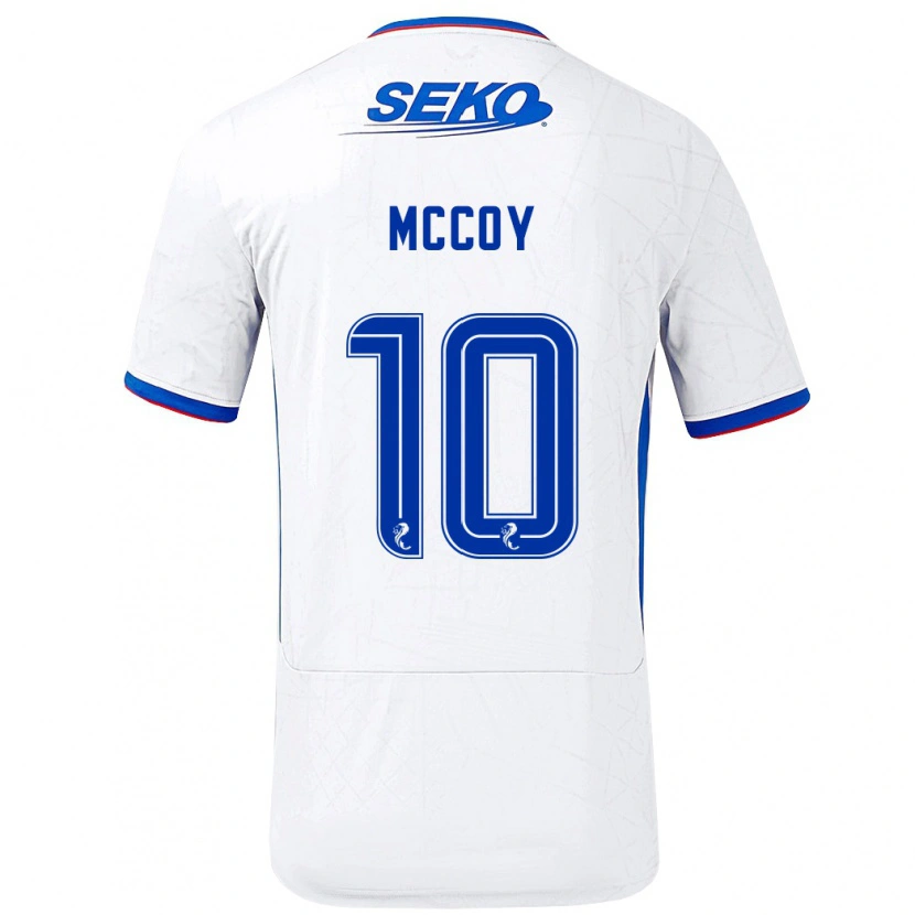 Danxen Niño Camiseta Kayla Mccoy #10 Blanco Azul 2ª Equipación 2024/25 La Camisa