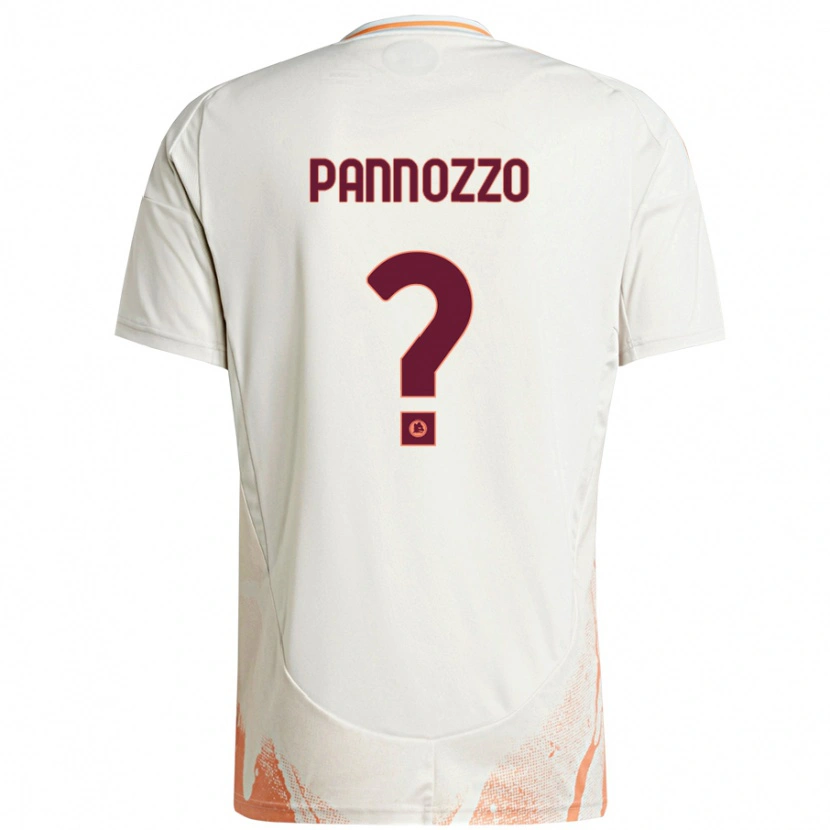 Danxen Niño Camiseta Nicolò Pannozzo #0 Crema Blanco Naranja 2ª Equipación 2024/25 La Camisa