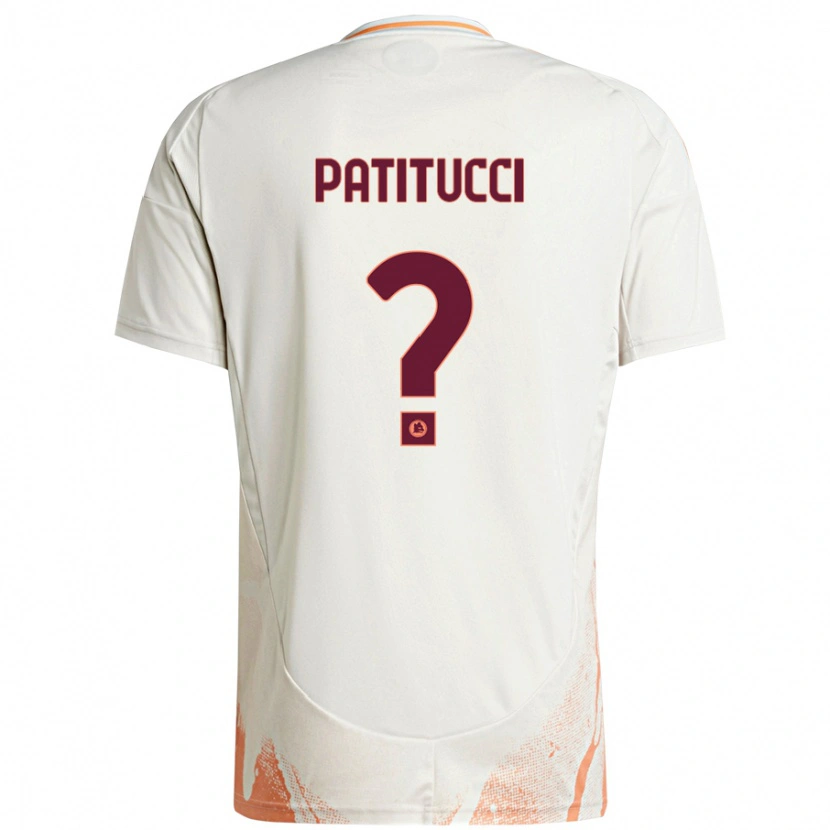 Danxen Niño Camiseta Christian Patitucci #0 Crema Blanco Naranja 2ª Equipación 2024/25 La Camisa