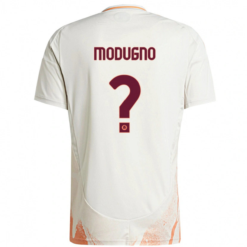 Danxen Niño Camiseta Emanuele Modugno #0 Crema Blanco Naranja 2ª Equipación 2024/25 La Camisa