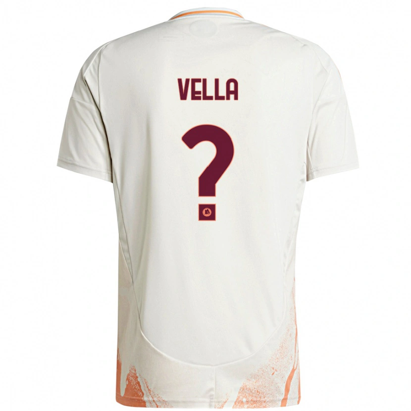 Danxen Niño Camiseta Tancredi Vella #0 Crema Blanco Naranja 2ª Equipación 2024/25 La Camisa