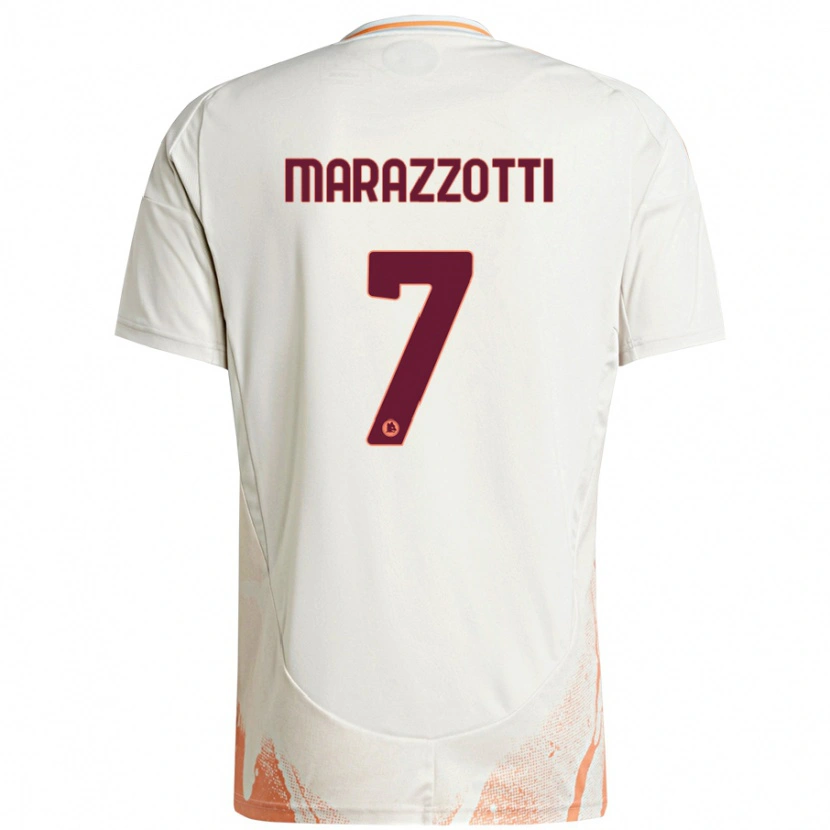 Danxen Niño Camiseta Fabrizio Marazzotti #7 Crema Blanco Naranja 2ª Equipación 2024/25 La Camisa