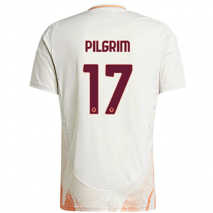 Danxen Niño Camiseta Alayah Pilgrim #17 Crema Blanco Naranja 2ª Equipación 2024/25 La Camisa