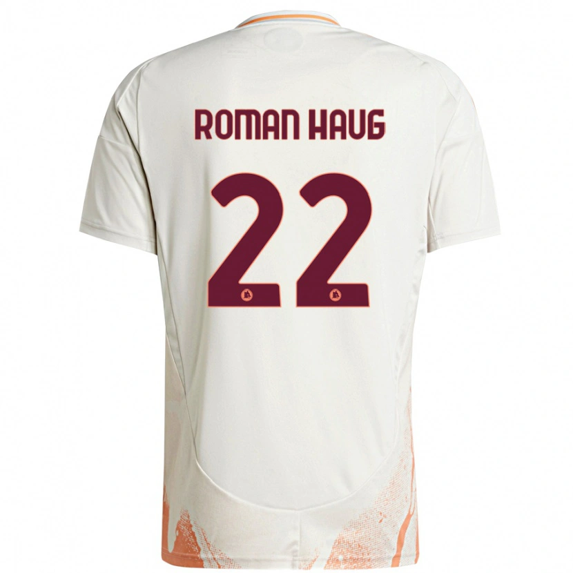 Danxen Niño Camiseta Sophie Roman Haug #22 Crema Blanco Naranja 2ª Equipación 2024/25 La Camisa