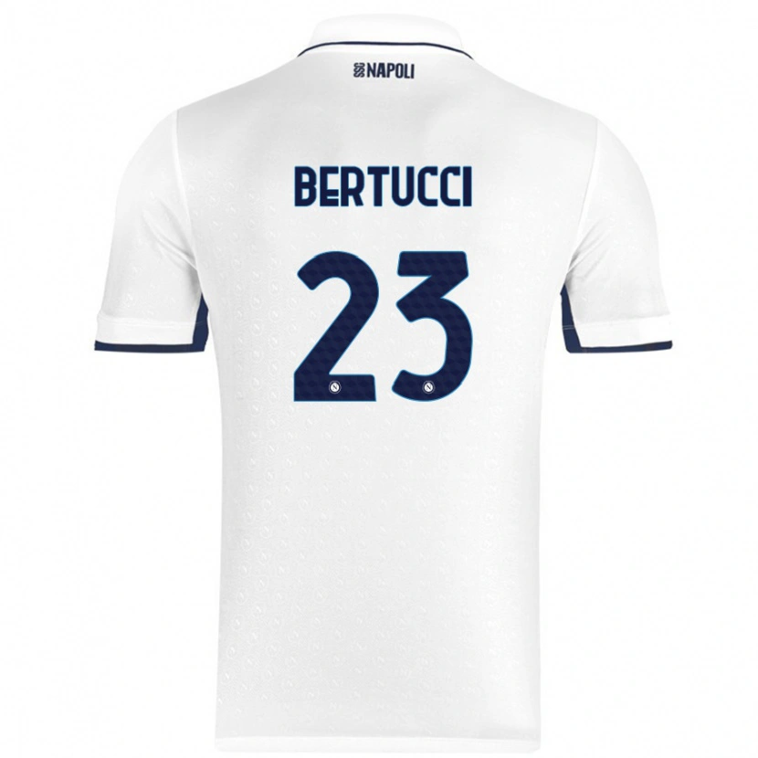 Danxen Niño Camiseta Sofia Bertucci #23 Blanco Azul Real 2ª Equipación 2024/25 La Camisa