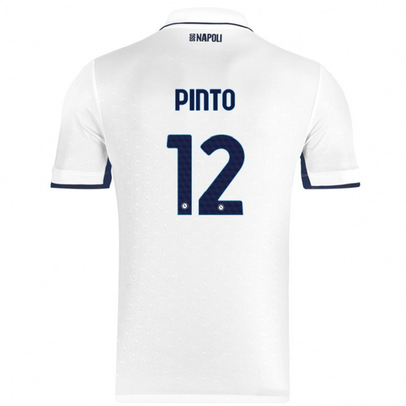 Danxen Niño Camiseta Ciro Pinto #12 Blanco Azul Real 2ª Equipación 2024/25 La Camisa