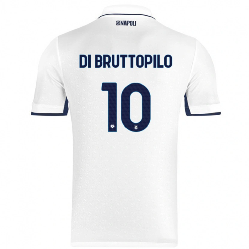 Danxen Niño Camiseta Giuseppe Ambrosino Di Bruttopilo #10 Blanco Azul Real 2ª Equipación 2024/25 La Camisa