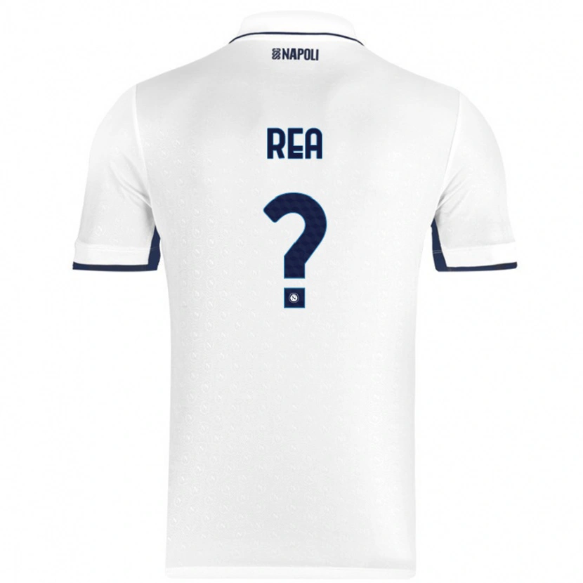 Danxen Niño Camiseta Roberto Rea #0 Blanco Azul Real 2ª Equipación 2024/25 La Camisa