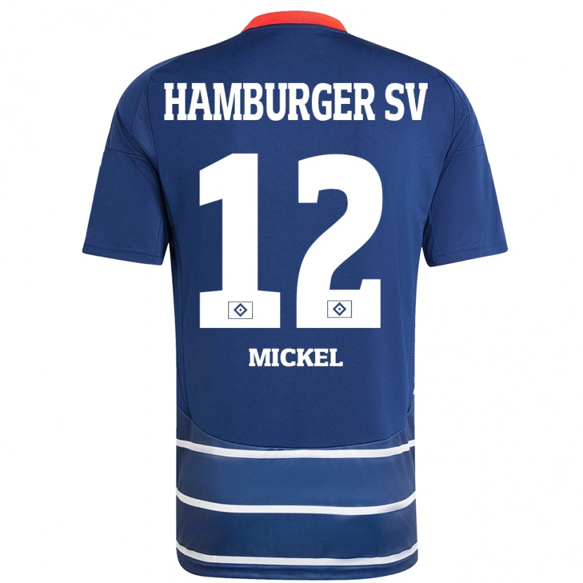 Danxen Niño Camiseta Tom Mickel #12 Azul Oscuro 2ª Equipación 2024/25 La Camisa