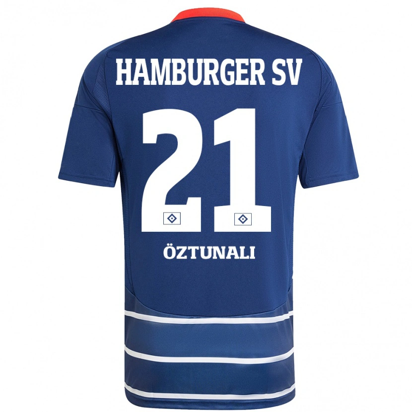 Danxen Niño Camiseta Levin Öztunali #21 Azul Oscuro 2ª Equipación 2024/25 La Camisa