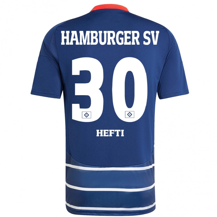 Danxen Niño Camiseta Silvan Hefti #30 Azul Oscuro 2ª Equipación 2024/25 La Camisa