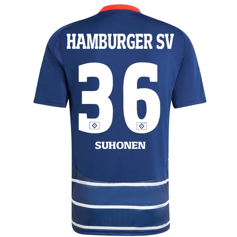 Danxen Niño Camiseta Anssi Suhonen #36 Azul Oscuro 2ª Equipación 2024/25 La Camisa