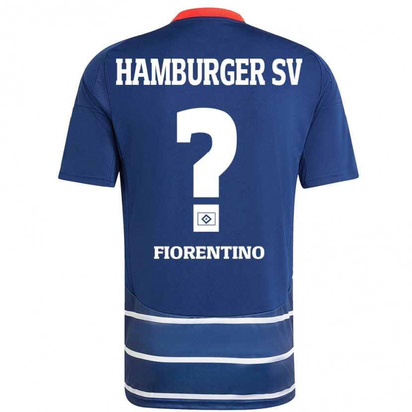 Danxen Niño Camiseta Gianluca Fiorentino #0 Azul Oscuro 2ª Equipación 2024/25 La Camisa