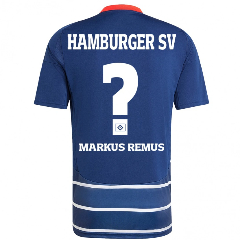 Danxen Niño Camiseta Markus Remus #0 Azul Oscuro 2ª Equipación 2024/25 La Camisa