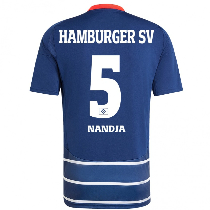 Danxen Niño Camiseta Shafiq Nandja #5 Azul Oscuro 2ª Equipación 2024/25 La Camisa