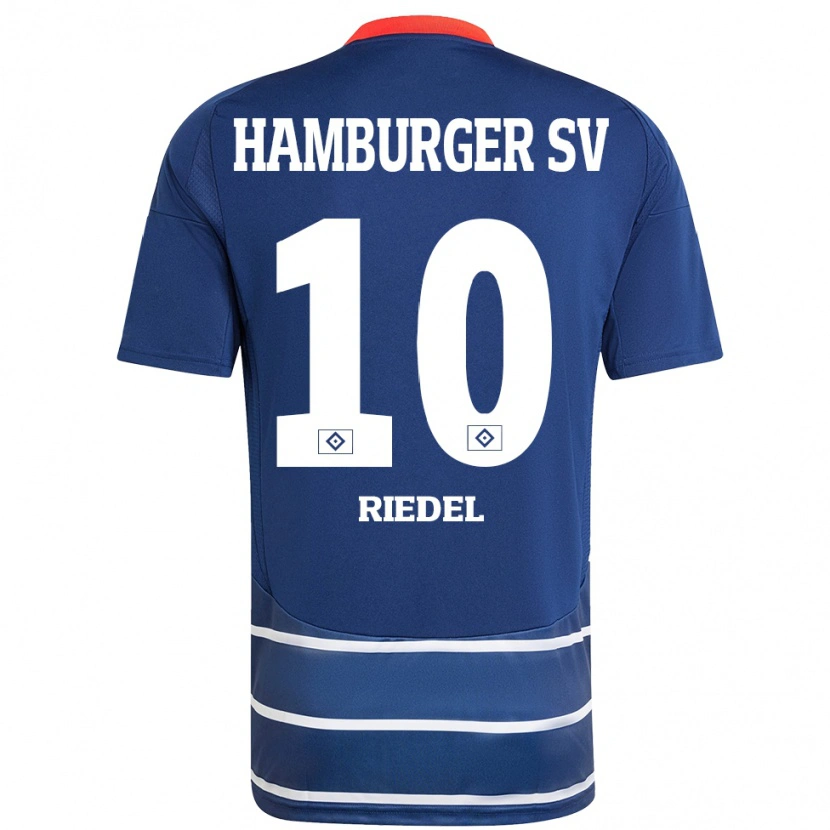 Danxen Niño Camiseta Arnaud Riedel #10 Azul Oscuro 2ª Equipación 2024/25 La Camisa