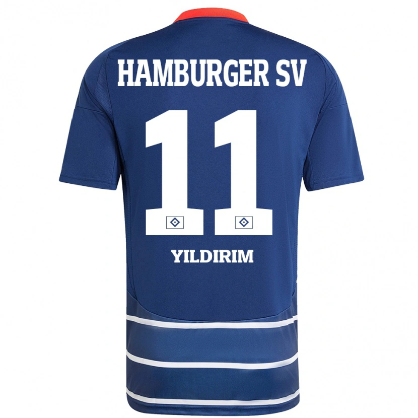 Danxen Niño Camiseta Mehmet Yildirim #11 Azul Oscuro 2ª Equipación 2024/25 La Camisa