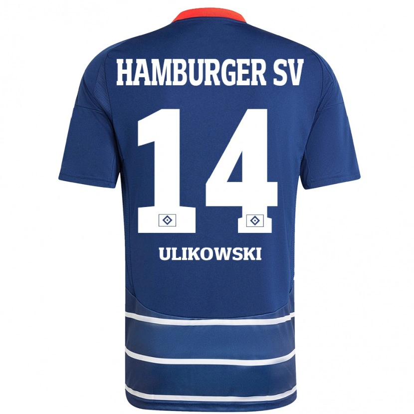 Danxen Niño Camiseta Felix Ulikowski #14 Azul Oscuro 2ª Equipación 2024/25 La Camisa