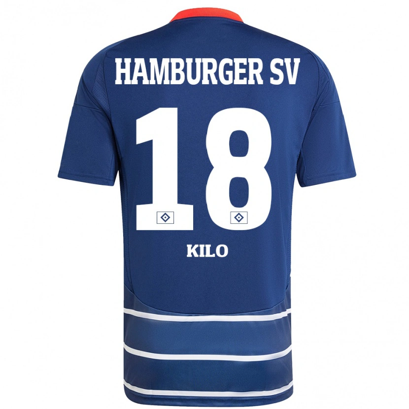 Danxen Niño Camiseta Jesse Kilo #18 Azul Oscuro 2ª Equipación 2024/25 La Camisa