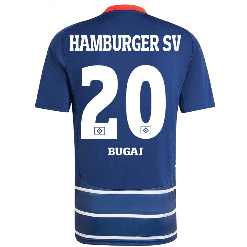 Danxen Niño Camiseta Jan-Luca Bugaj #20 Azul Oscuro 2ª Equipación 2024/25 La Camisa