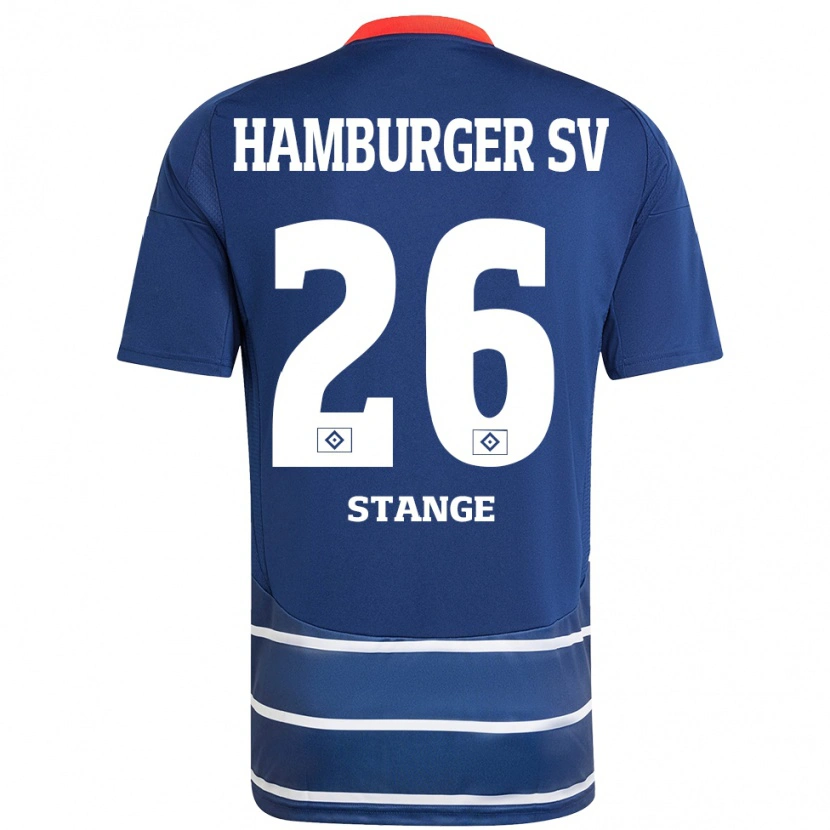 Danxen Niño Camiseta Otto Stange #26 Azul Oscuro 2ª Equipación 2024/25 La Camisa