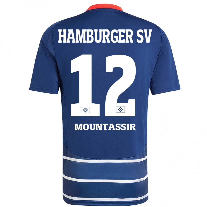 Danxen Niño Camiseta Youssef Mountassir #12 Azul Oscuro 2ª Equipación 2024/25 La Camisa