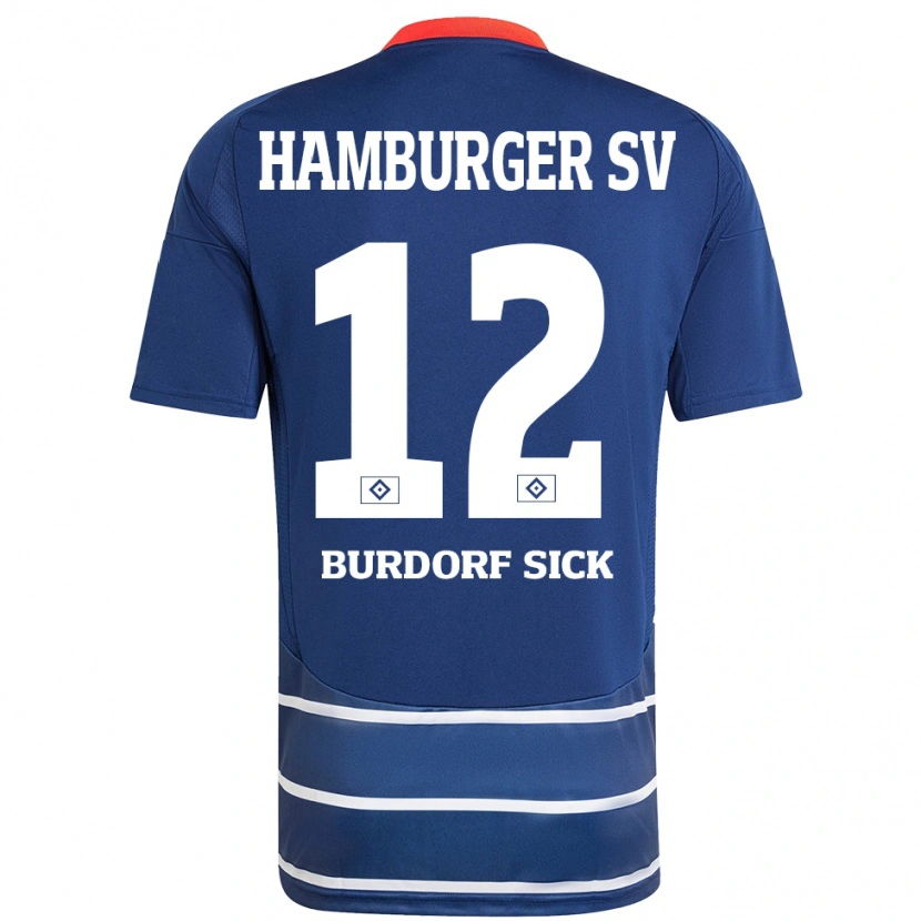 Danxen Niño Camiseta Emma Burdorf-Sick #12 Azul Oscuro 2ª Equipación 2024/25 La Camisa