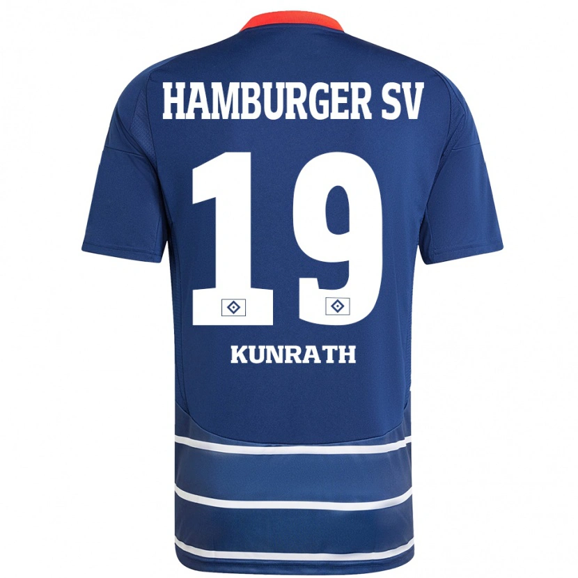 Danxen Niño Camiseta Lina Kunrath #19 Azul Oscuro 2ª Equipación 2024/25 La Camisa