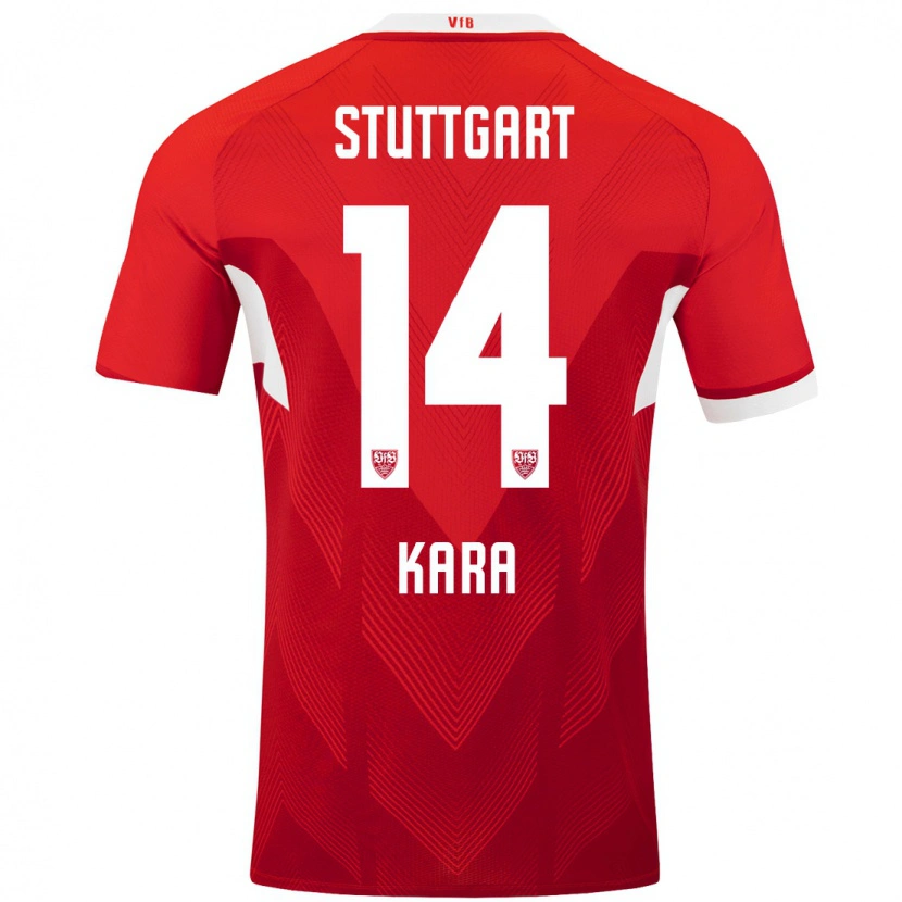 Danxen Niño Camiseta Semih Kara #14 Rojo Blanco 2ª Equipación 2024/25 La Camisa