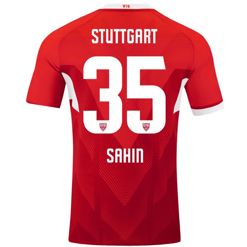 Danxen Niño Camiseta Mehmet Sahin #35 Rojo Blanco 2ª Equipación 2024/25 La Camisa