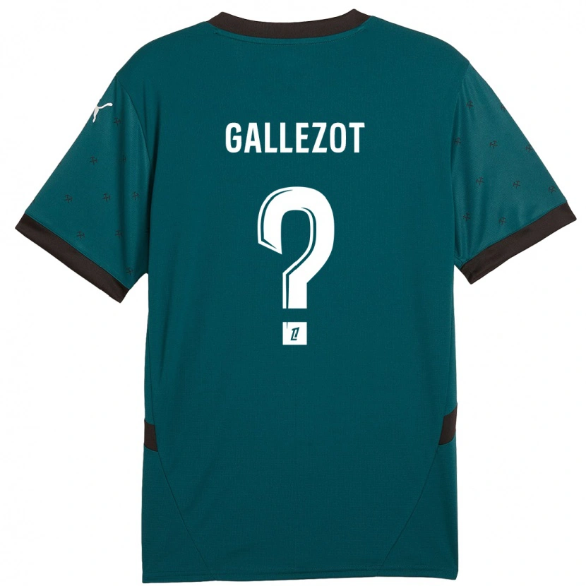 Danxen Niño Camiseta Tim Gallezot #0 Verde Oscuro 2ª Equipación 2024/25 La Camisa