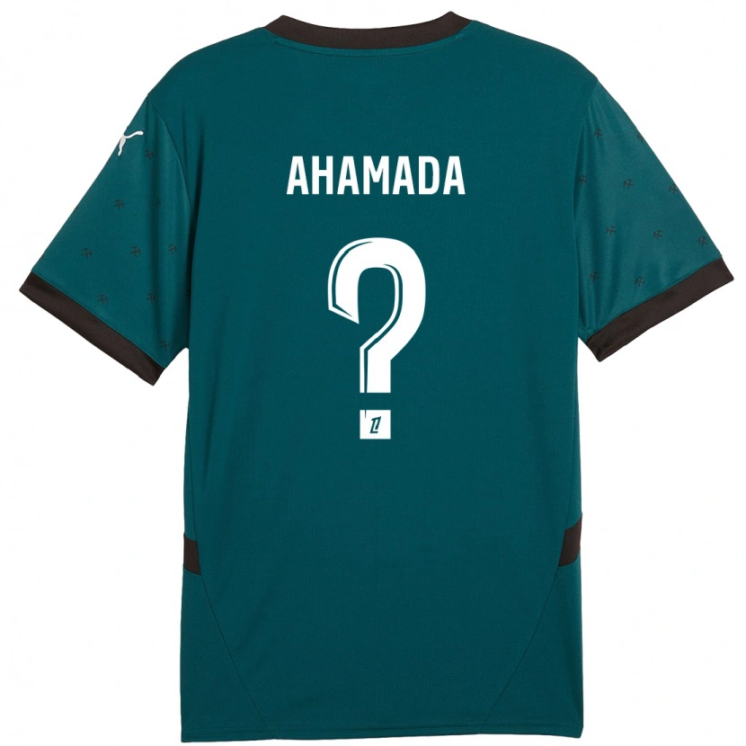 Danxen Niño Camiseta Nelson Ahamada #0 Verde Oscuro 2ª Equipación 2024/25 La Camisa