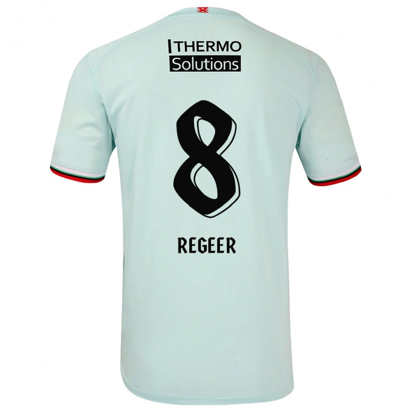 Danxen Niño Camiseta Youri Regeer #8 Verde Claro 2ª Equipación 2024/25 La Camisa