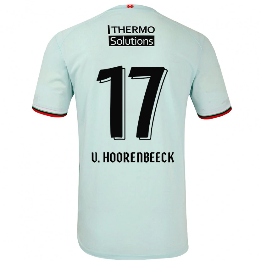 Danxen Niño Camiseta Alec Van Hoorenbeeck #17 Verde Claro 2ª Equipación 2024/25 La Camisa