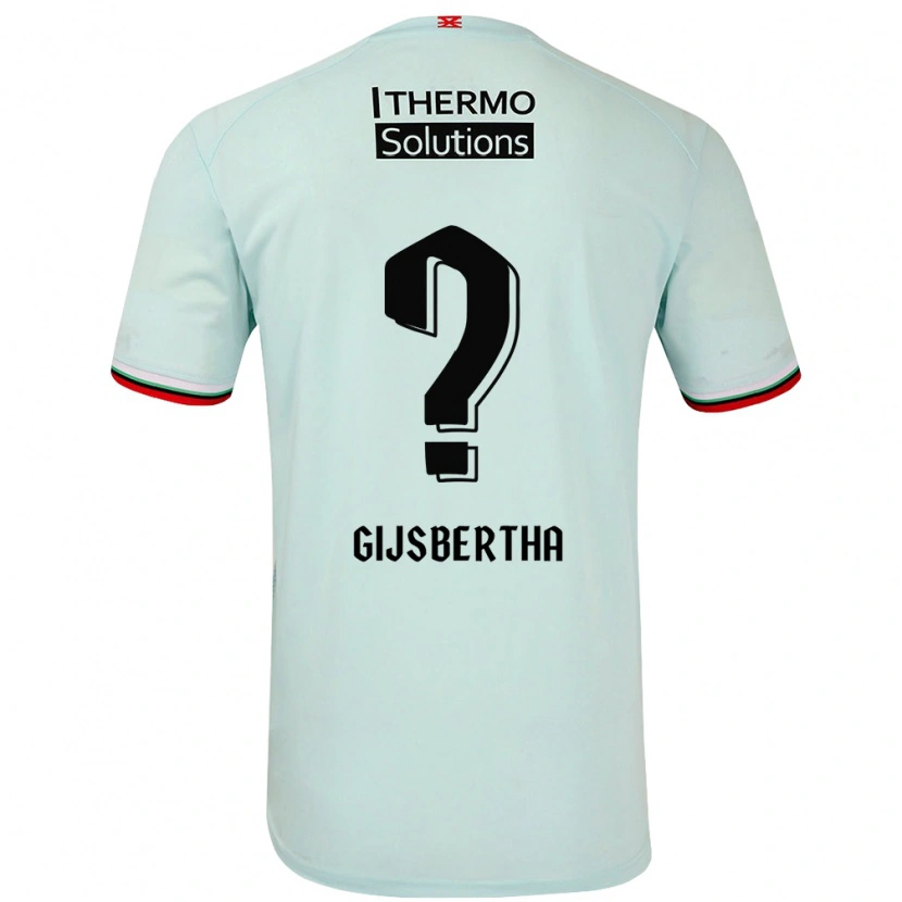 Danxen Niño Camiseta Tyrese Gijsbertha #0 Verde Claro 2ª Equipación 2024/25 La Camisa