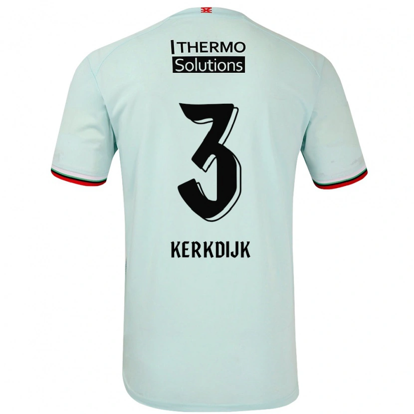 Danxen Niño Camiseta Danique Kerkdijk #3 Verde Claro 2ª Equipación 2024/25 La Camisa