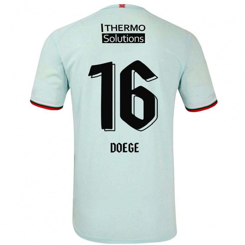 Danxen Niño Camiseta Leonie Doege #16 Verde Claro 2ª Equipación 2024/25 La Camisa