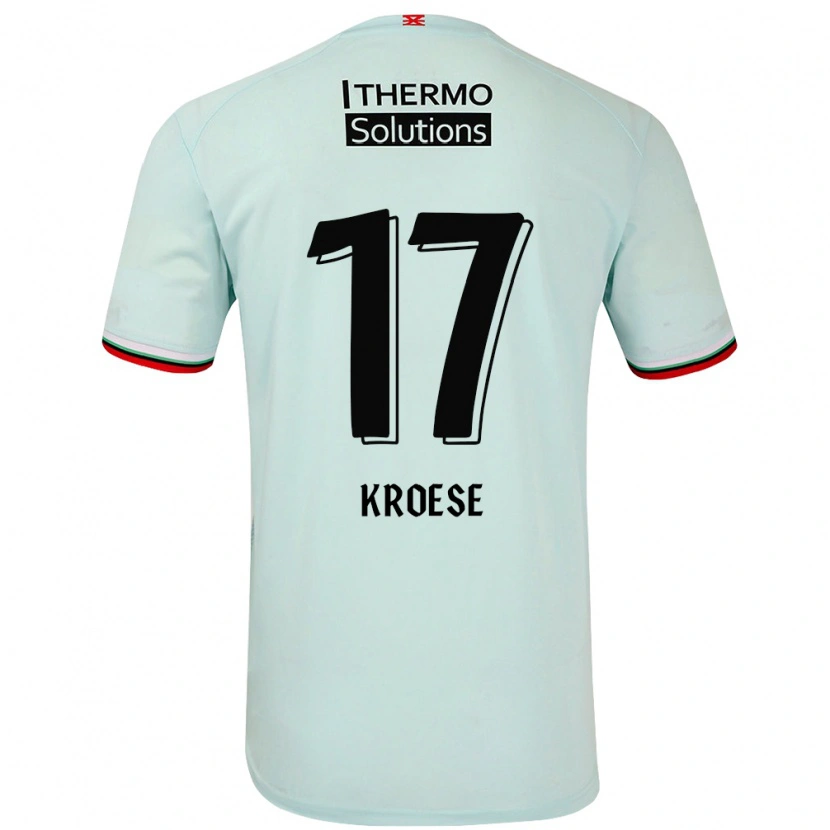 Danxen Niño Camiseta Fieke Kroese #17 Verde Claro 2ª Equipación 2024/25 La Camisa