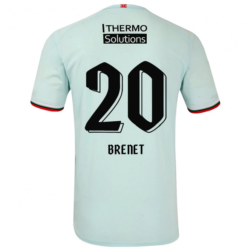 Danxen Niño Camiseta Joshua Brenet #20 Verde Claro 2ª Equipación 2024/25 La Camisa