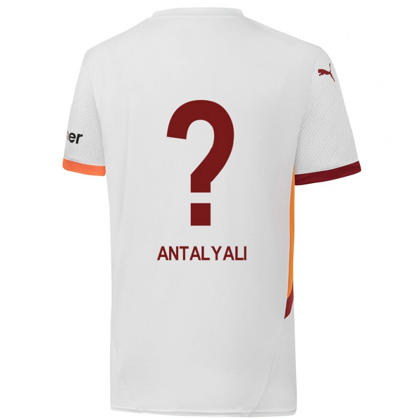 Danxen Niño Camiseta Taylan Antalyalı #0 Blanco Amarillo Rojo 2ª Equipación 2024/25 La Camisa