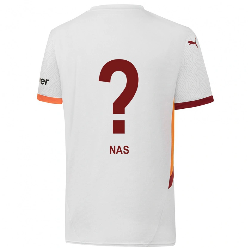 Danxen Niño Camiseta Siraçhan Nas #0 Blanco Amarillo Rojo 2ª Equipación 2024/25 La Camisa