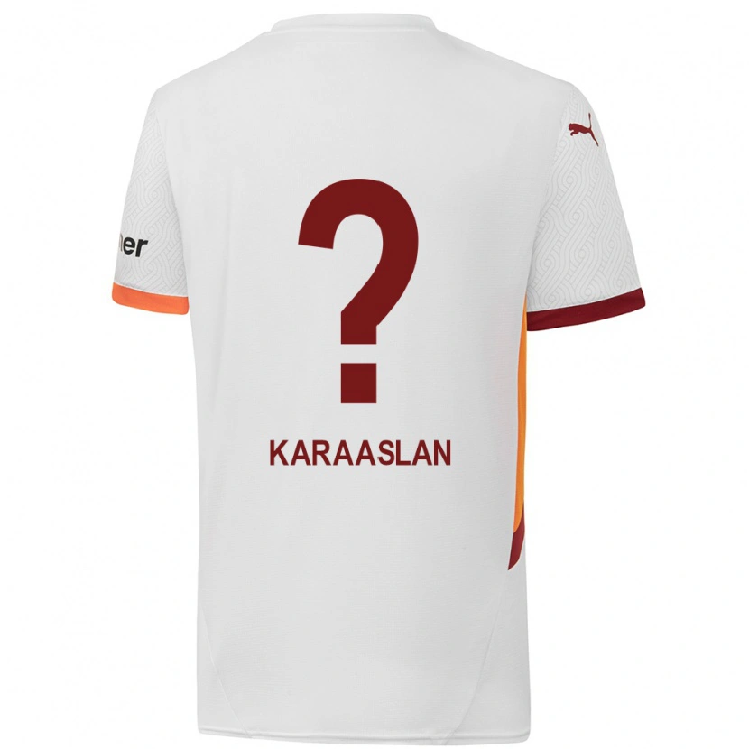 Danxen Niño Camiseta Ahmet Kerem Karaaslan #0 Blanco Amarillo Rojo 2ª Equipación 2024/25 La Camisa