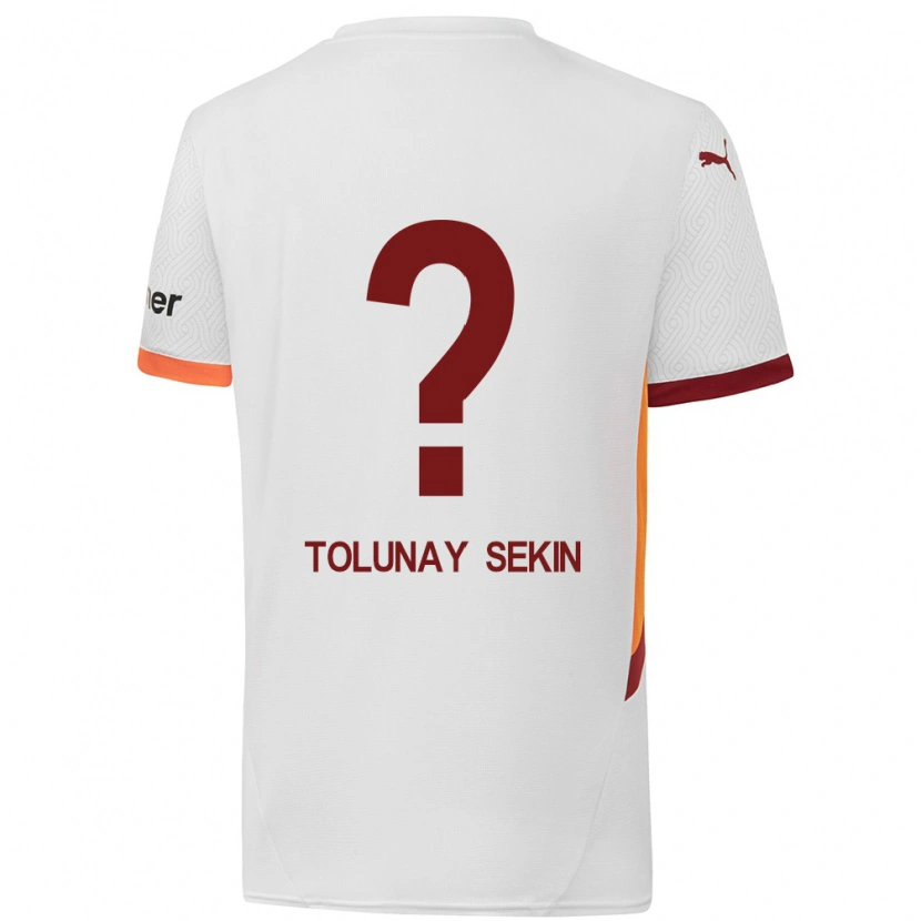 Danxen Niño Camiseta Burak Tolunay Sekin #0 Blanco Amarillo Rojo 2ª Equipación 2024/25 La Camisa