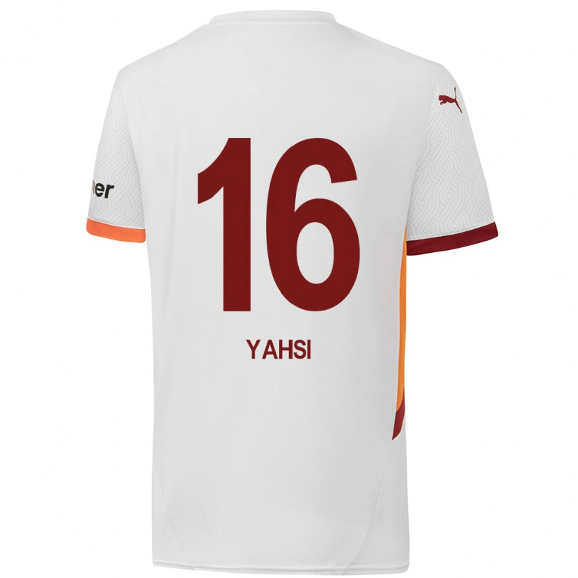 Danxen Niño Camiseta İsmail Yahşi #16 Blanco Amarillo Rojo 2ª Equipación 2024/25 La Camisa