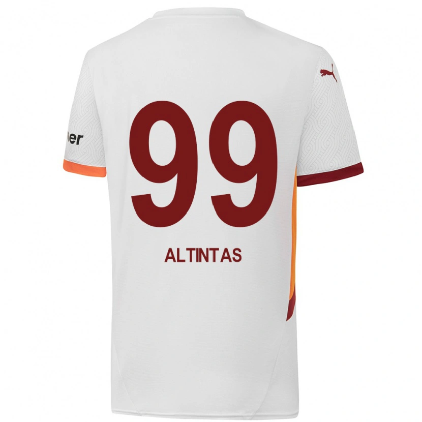 Danxen Niño Camiseta Benan Altıntaş #99 Blanco Amarillo Rojo 2ª Equipación 2024/25 La Camisa