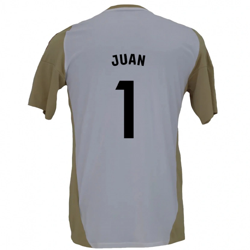 Danxen Niño Camiseta Ramón Juan #1 Marrón Blanco 2ª Equipación 2024/25 La Camisa