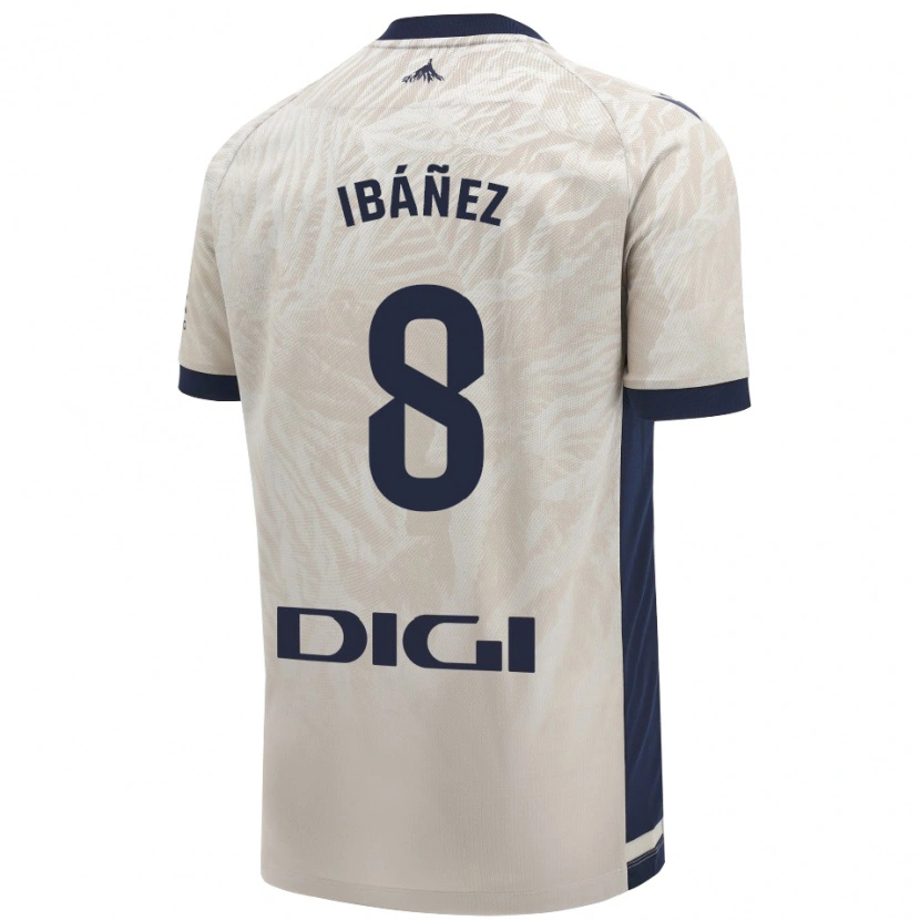 Danxen Niño Camiseta Pablo Ibáñez #8 Gris Claro 2ª Equipación 2024/25 La Camisa