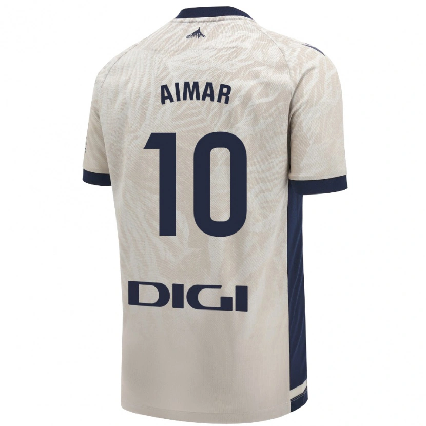 Danxen Niño Camiseta Aimar Oroz #10 Gris Claro 2ª Equipación 2024/25 La Camisa