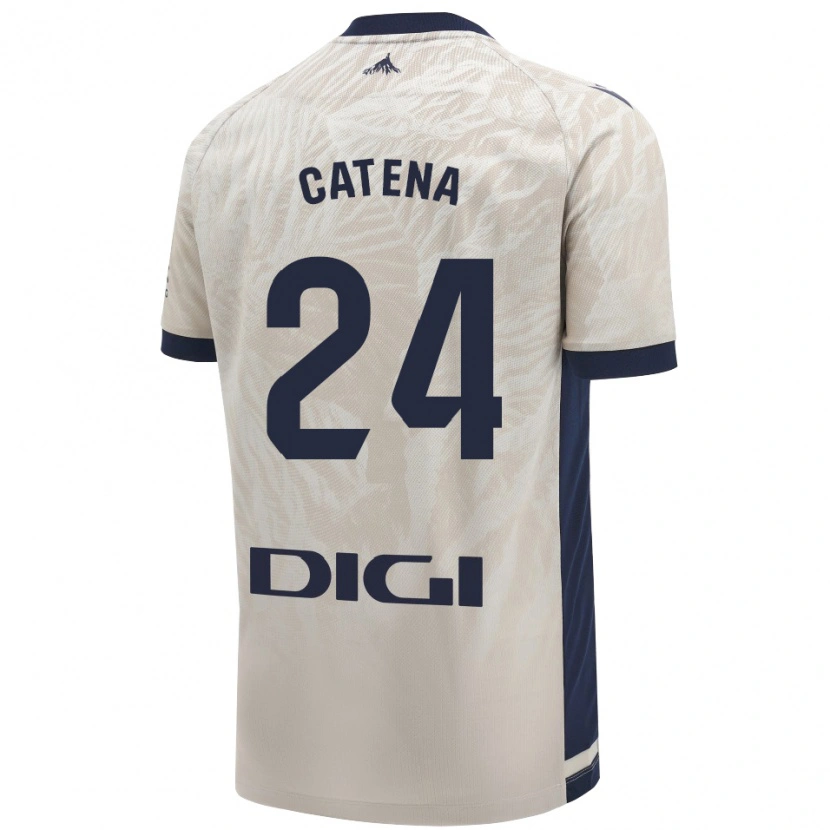 Danxen Niño Camiseta Alejandro Catena #24 Gris Claro 2ª Equipación 2024/25 La Camisa